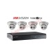 4 CAMERA KIT HIKVISION HD-TVI 1080p Full HD KIT